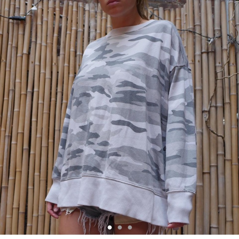 Super soft oversized Camo camouflage sweatshirt
